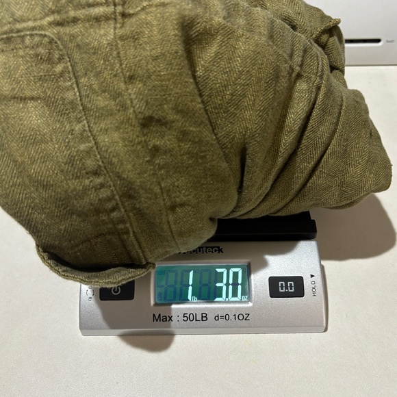 Lauren Ralph Lauren Women 100%  Linen Button Jacket Sz 14W Nature Beach Military - Picture 10 of 10